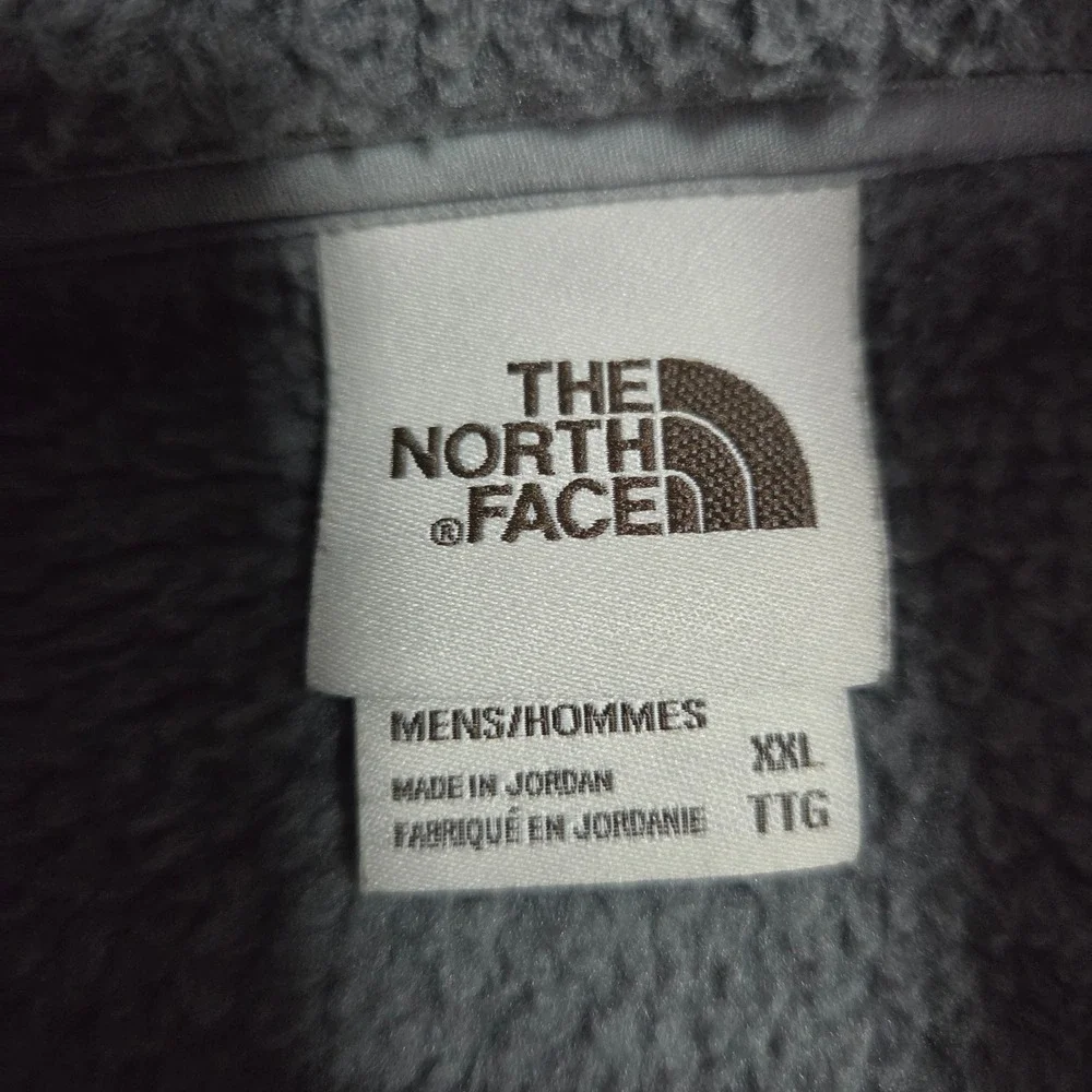 The North Face Gordon Lyons Quarter Zip Fleece Pullover Mens XXL Heather Grey